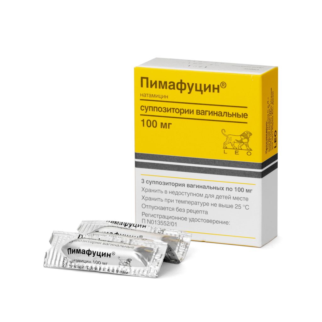 Пимафуцин суппозитории вагинальные 100 мг 6 шт: инструкция по .