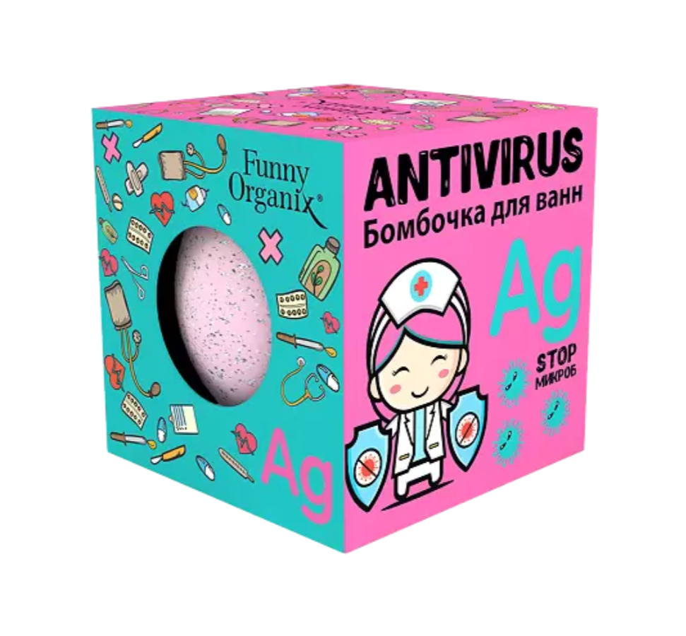 фото упаковки Funny Organix Antivirus Бомбочка для ванн
