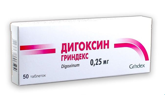 Дигоксин Гриндекс, 0.25 мг, таблетки, 50 шт.  по выгодной цене в .