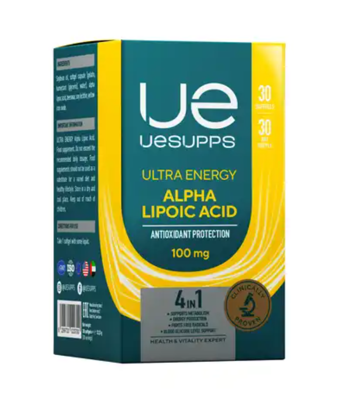 фото упаковки UESUPPS Ultra Energy Альфа-липоевая кислота