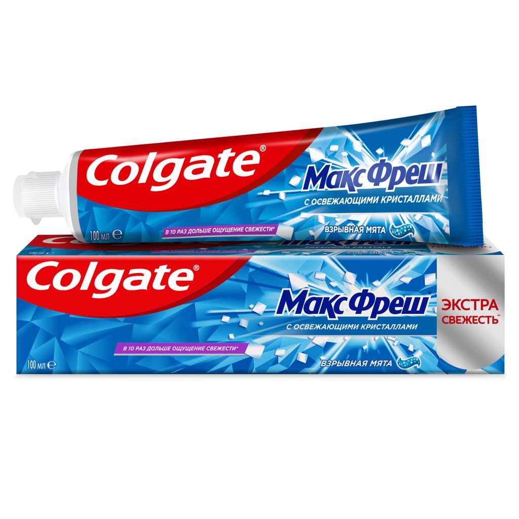 фото упаковки Colgate Макс Фреш Взрывная мята зубная паста