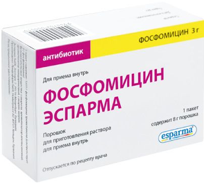 Фосфомицин Эспарма, 3 г, порошок для приготовления раствора для приема внутрь, 1 шт.