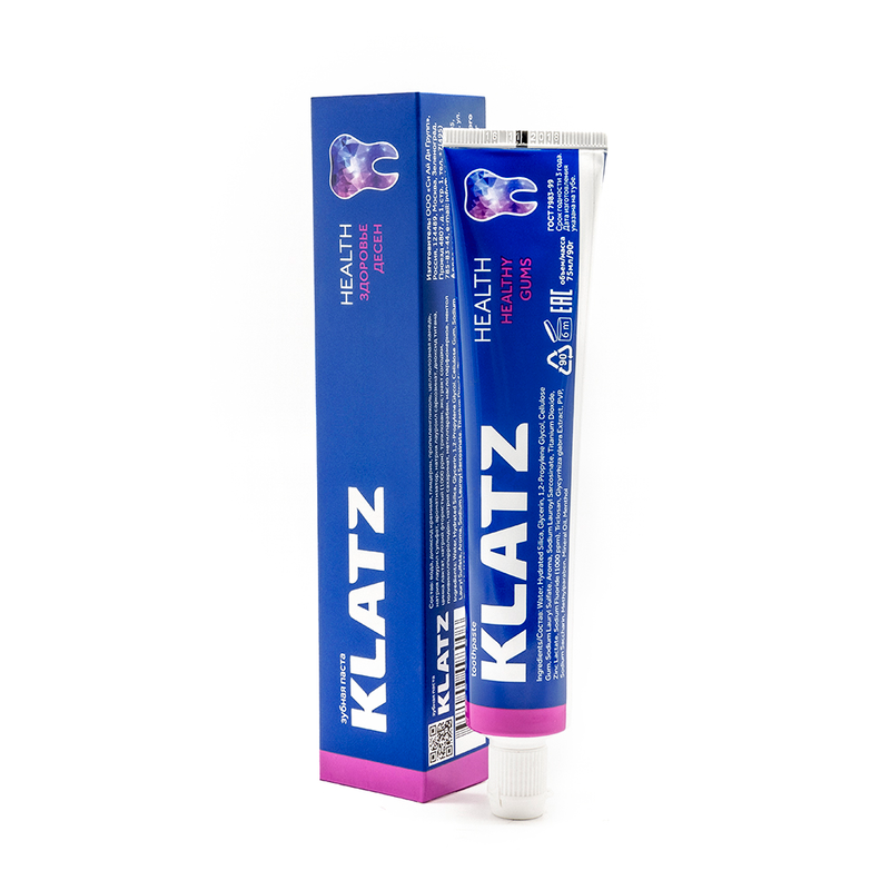 фото упаковки Klatz Health Зубная паста Здоровье десен