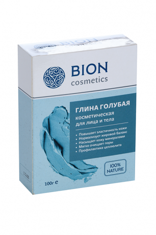 фото упаковки Bion Глина голубая косметическая