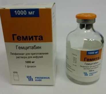 Гемита, 1000 мг, лиофилизат для приготовления раствора для инфузий, 1 шт.