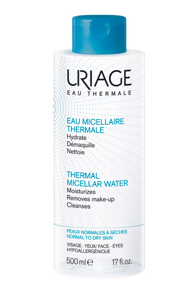 Uriage Очищающая мицеллярная вода, для нормальной и сухой кожи, 500 мл, 1 шт.