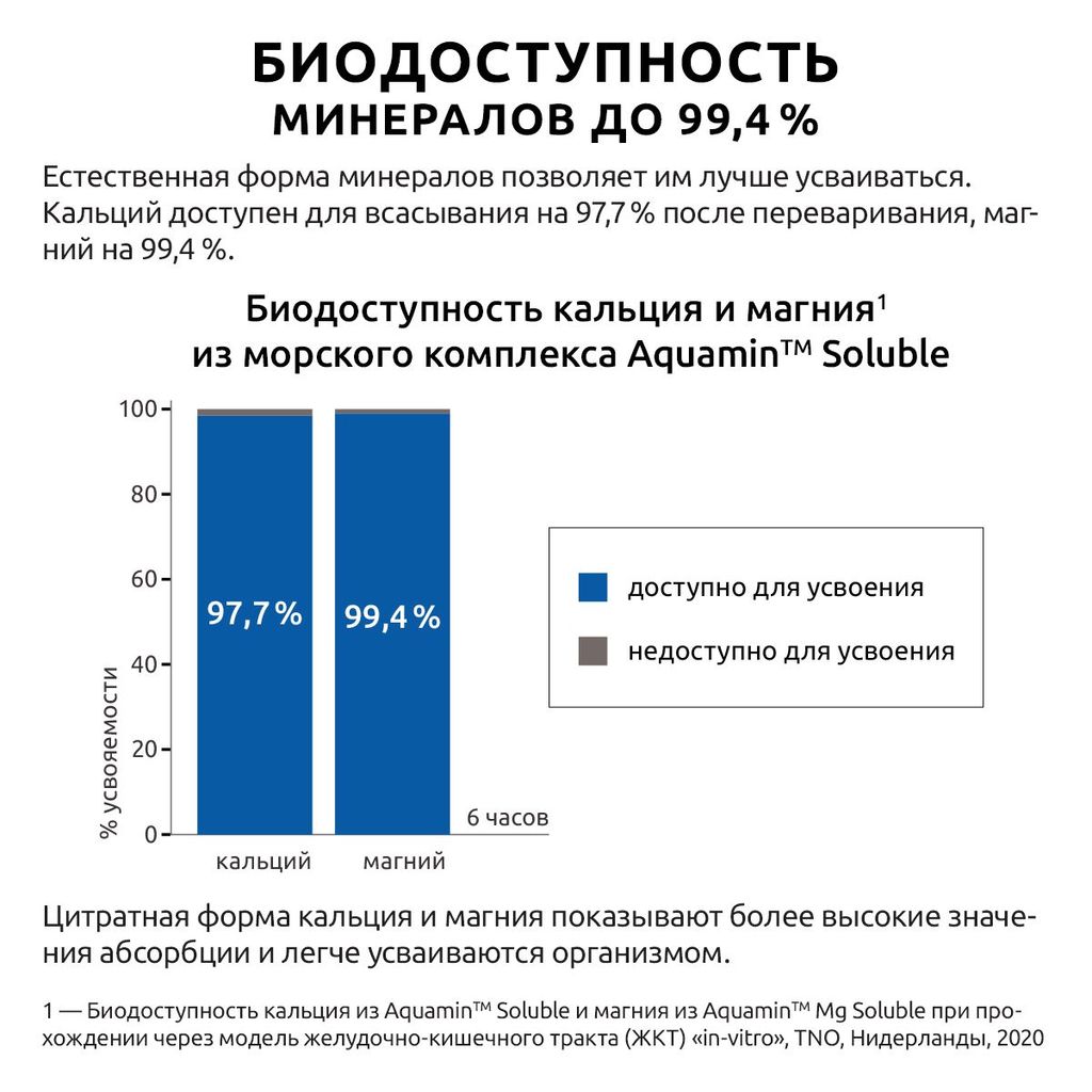 UltraBalance Минеральный комплекс Морской Кальций и Магний Премиум Витамины для взрослых, порошок для приготовления раствора для приема внутрь, 20 шт.