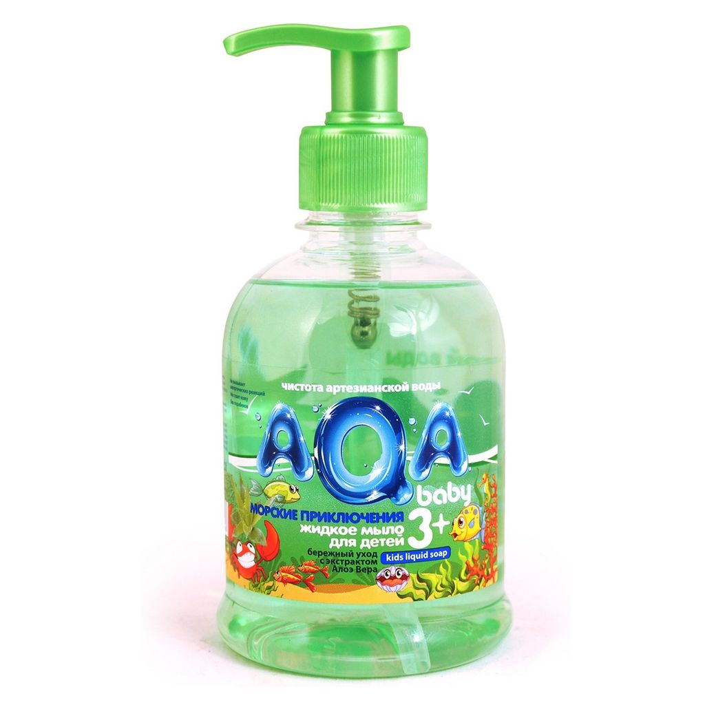 фото упаковки AQA baby мыло жидкое для детей Морские приключения