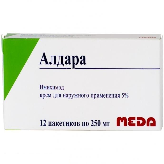 Алдара, 5%, крем для наружного применения, 250 мг, 12 шт.  по .