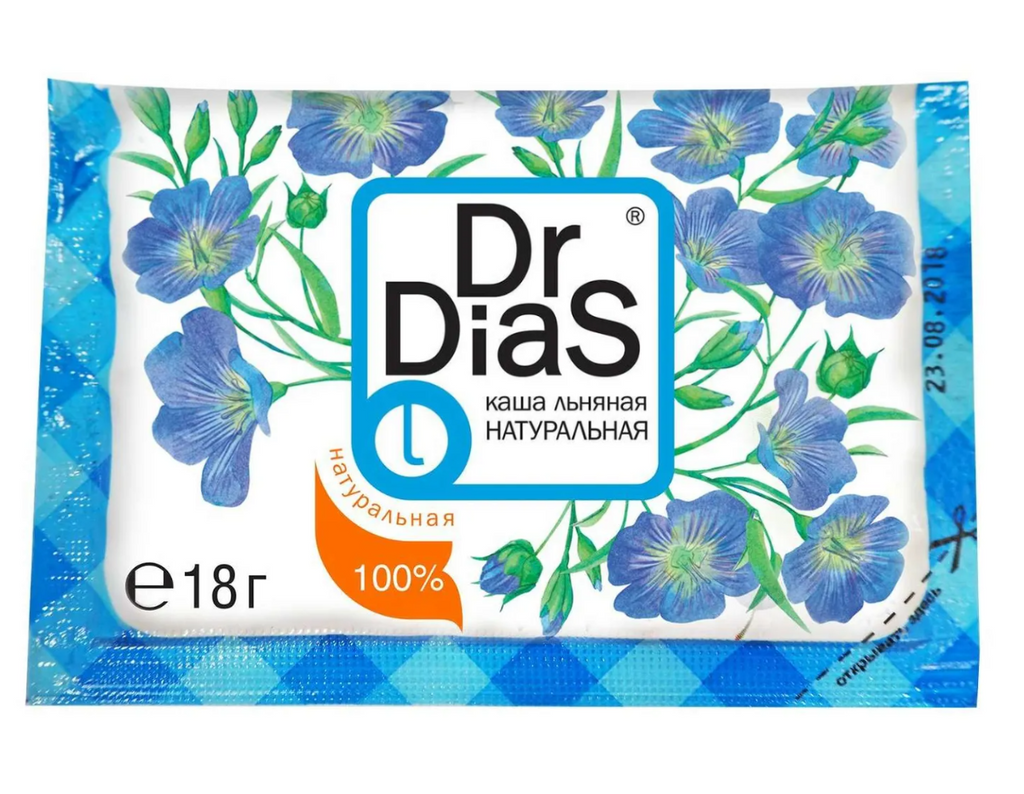 фото упаковки Dr.DiaS Каша льняная натуральная
