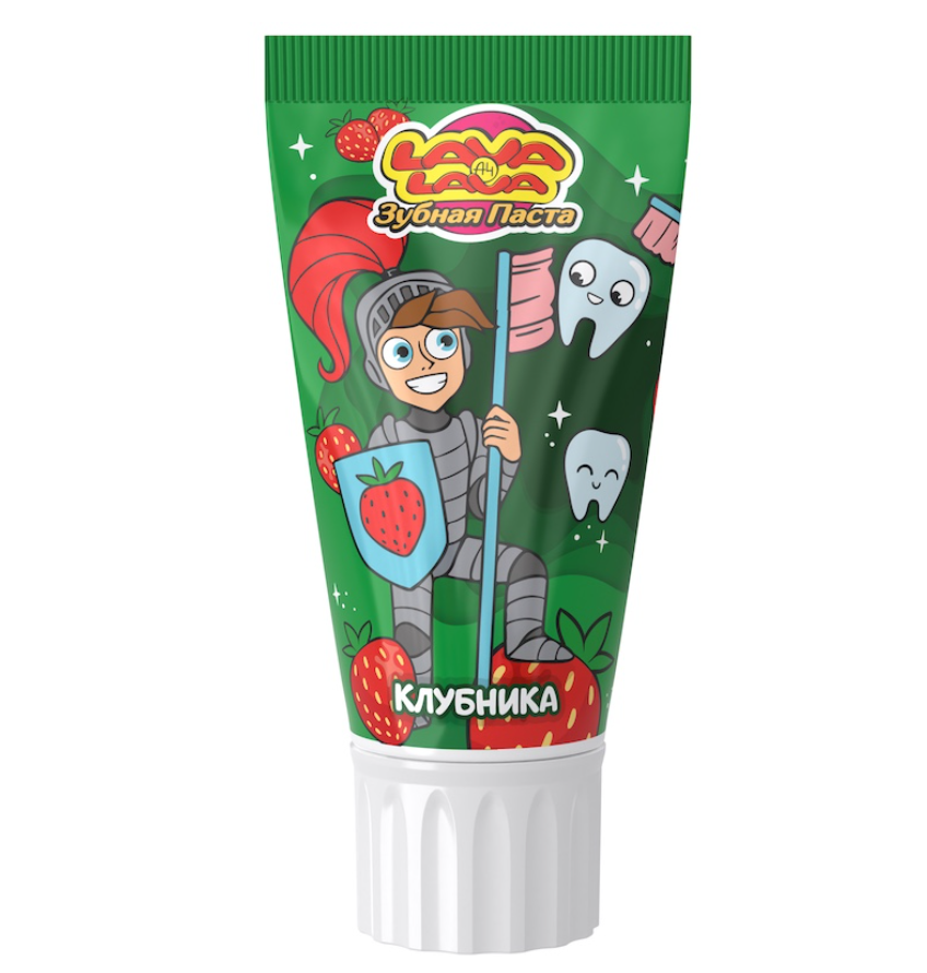 Lava Lava Паста зубная для детей, для детей старше 6 лет, паста, клубника, 50 мл, 1 шт.