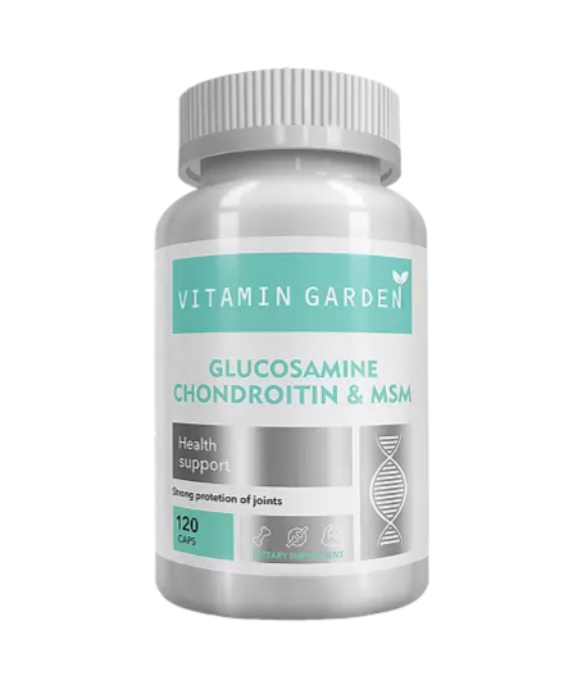 фото упаковки Vitamin Garden Глюкозамин хондроитин и МСМ