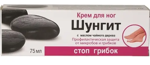 фото упаковки Природная аптека Крем для ног Шунгит Стоп грибок