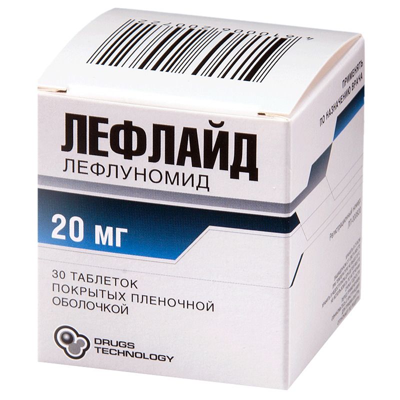 Лефлайд, 20 мг, таблетки, покрытые пленочной оболочкой, 30 шт.  .