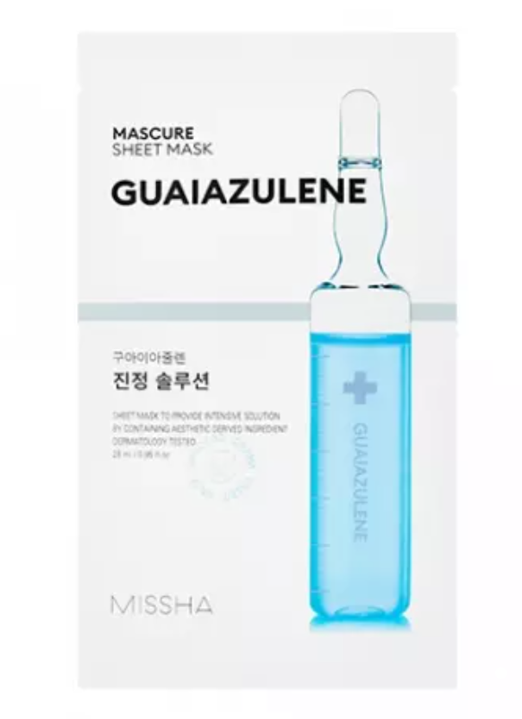 фото упаковки Missha Mascure Маска релакс с гвайазуленом успокаивающего действия