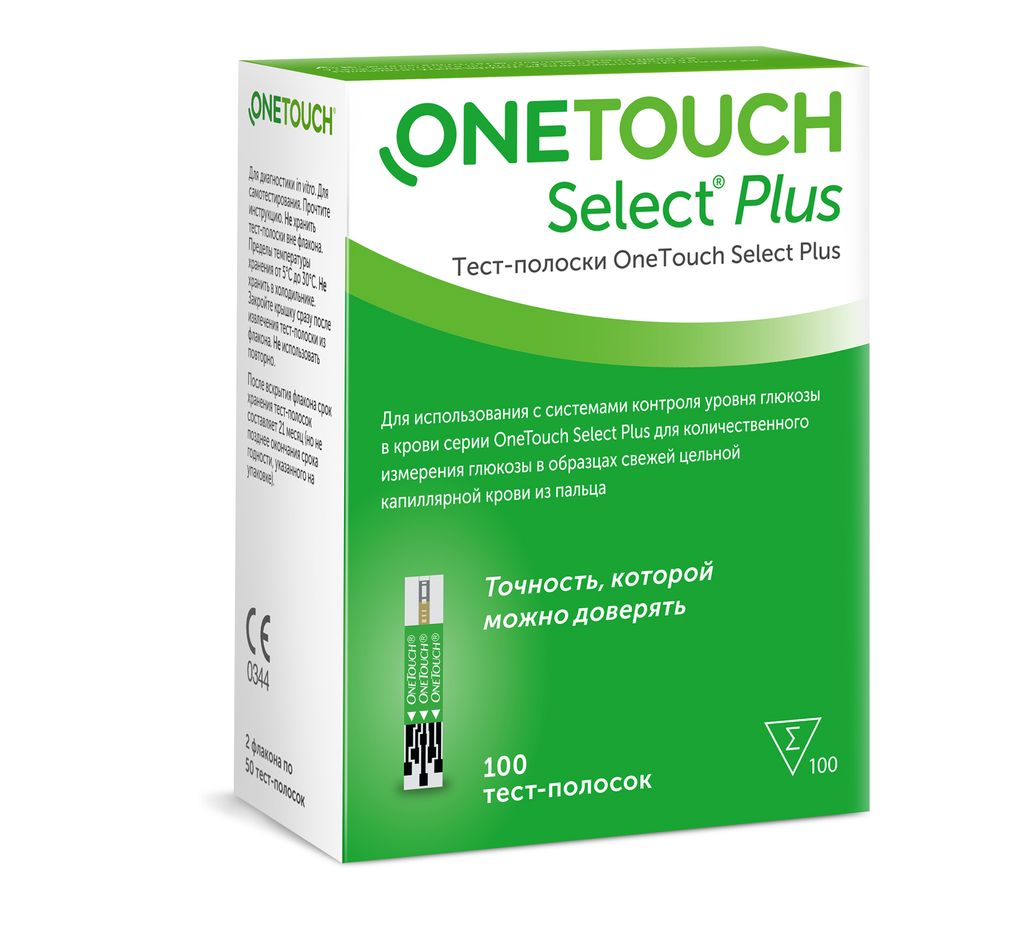 фото упаковки Тест-полоски OneTouch Select Plus