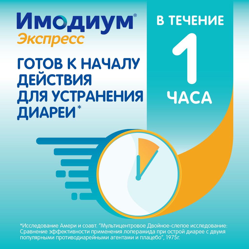 Имодиум Экспресс, 2 мг, таблетки лиофилизированные, 6 шт.