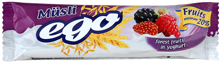 фото упаковки EGO Батончик мюсли с лесными ягодами в йогурте