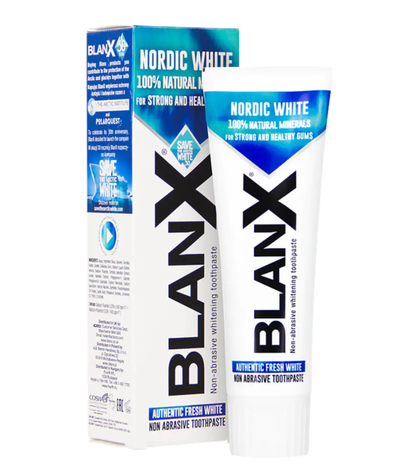 фото упаковки Blanx Nordic White Зубная паста