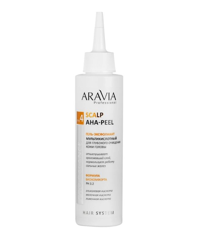 фото упаковки Aravia Professional Scalp AHA-Peel Гель-эксфолиант мультикислотный