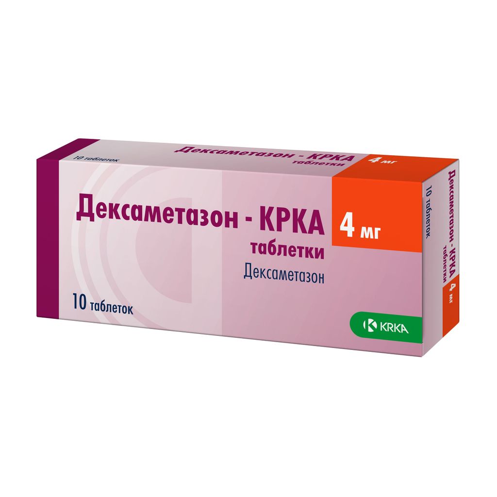 Дексаметазон-КРКА, 4 мг, таблетки, 10 шт.  по цене от 224 руб в .