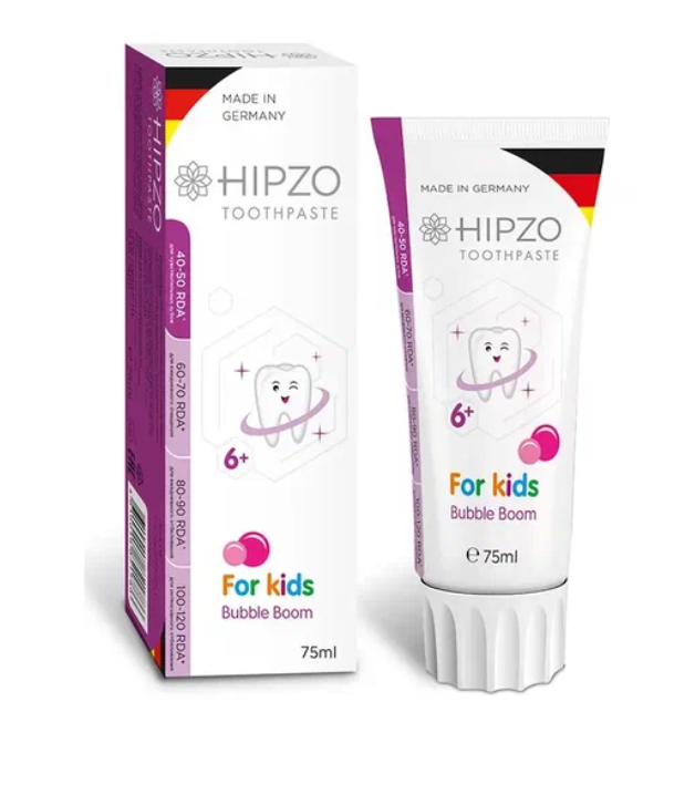 фото упаковки Hipzo Зубная паста детская с 6 лет