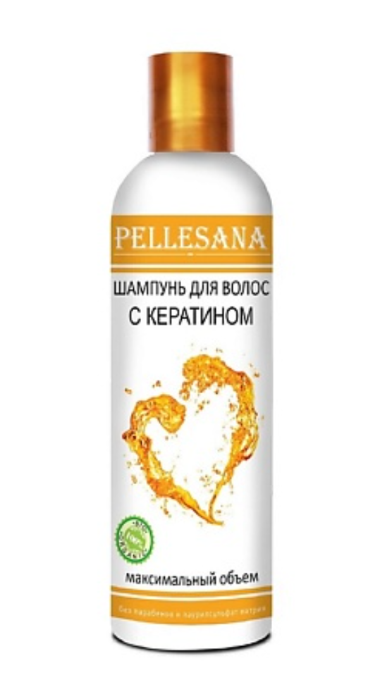 фото упаковки Pellesana шампунь для волос с кератином