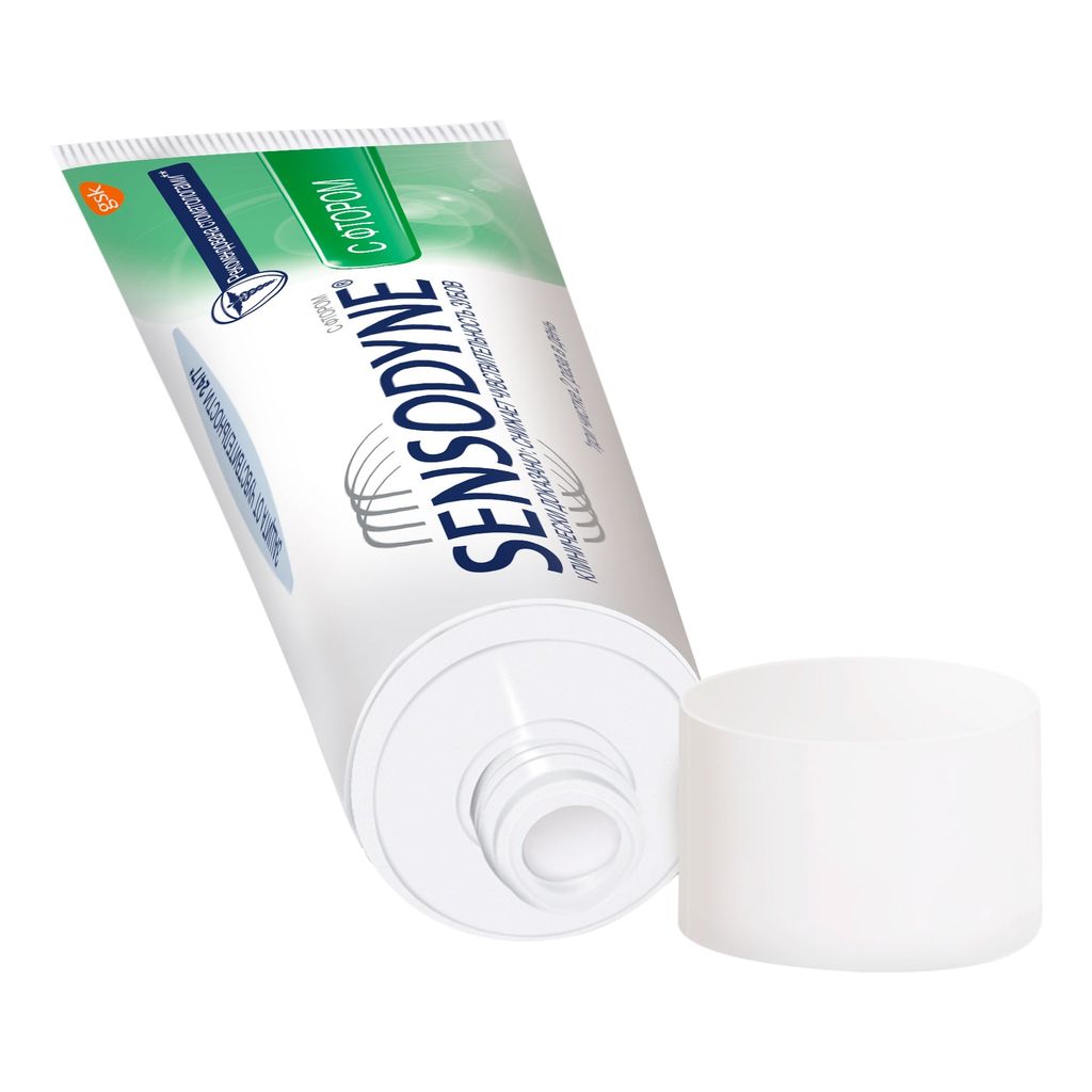 Зубная паста Sensodyne с фтором, паста зубная, 50 мл, 1 шт.