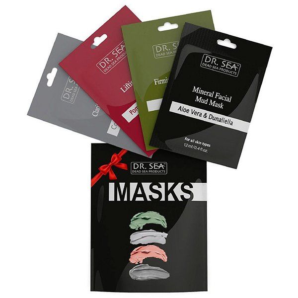 фото упаковки Dr Sea Набор масок для лица Очищение, Лифтинг, Пилинг, Увлажнение