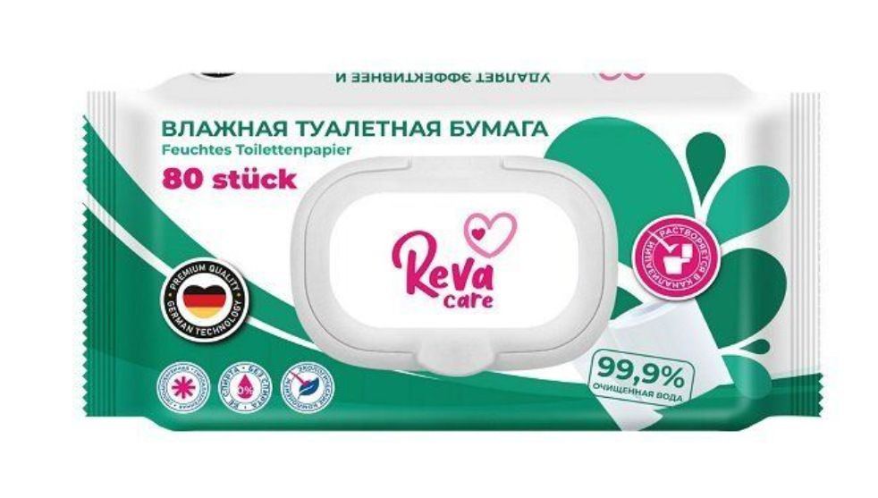 фото упаковки Reva Care Бумага туалетная влажная