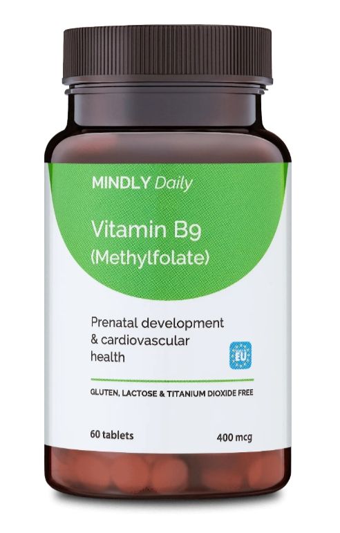 фото упаковки MINDLY Daily Витамин B9 (Метилфолат)