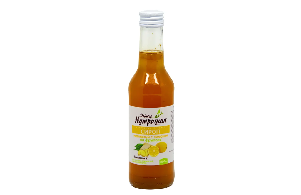 фото упаковки Доктор Нутришин Сироп имбирный с лимоном