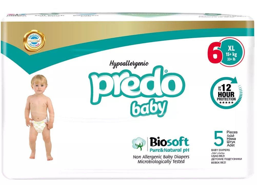 Predo Baby Biosoft Подгузники для детей, р. 6, 15+ кг, 5 шт. купить по цене  от 153 руб в Москве, заказать с доставкой в аптеку, инструкция по  применению, отзывы, аналоги, Predo Saglik Urunleri Sanayi