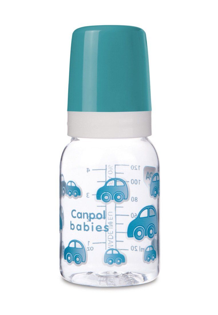 Canpol бутылочка тритановая с силиконовой соской, в ассортименте, 120 мл, 1 шт.