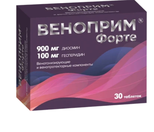 Веноприм Форте, 1000 мг, таблетки, 30 шт.