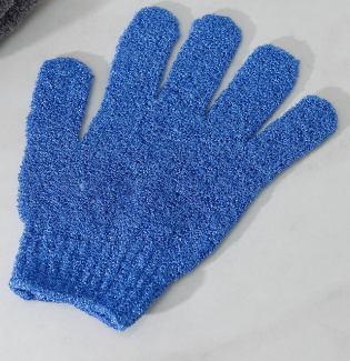 фото упаковки Доляна Мочалка-перчатка для тела массажная однотонная микс