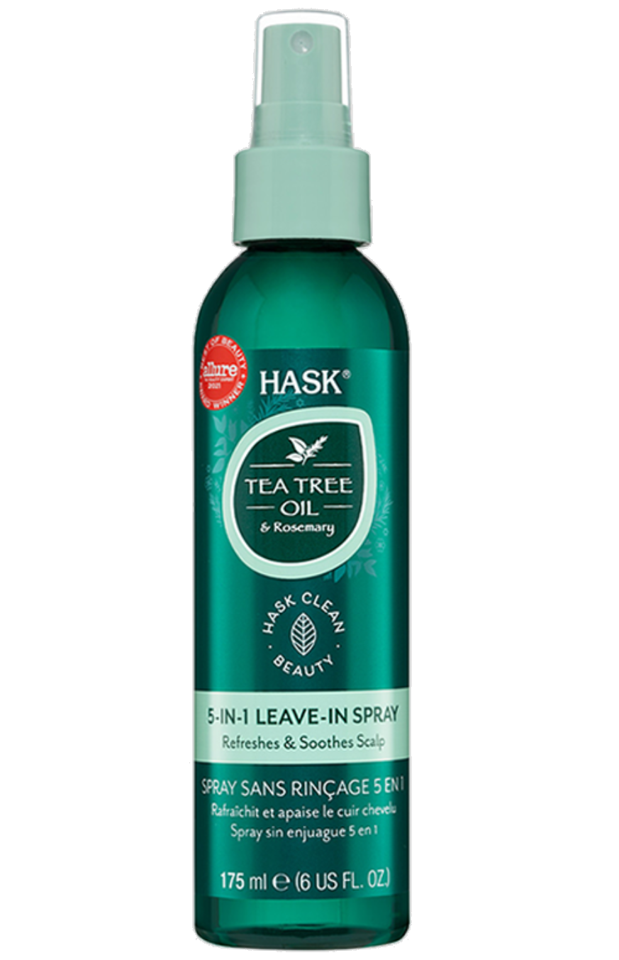фото упаковки Hask Спрей Несмываемый с маслом чайного дерева и розмарином