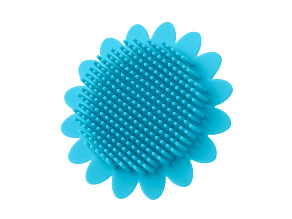 Roxy-kids Силиконовая губка для купания Sunflower, голубого цвета, 1 шт.