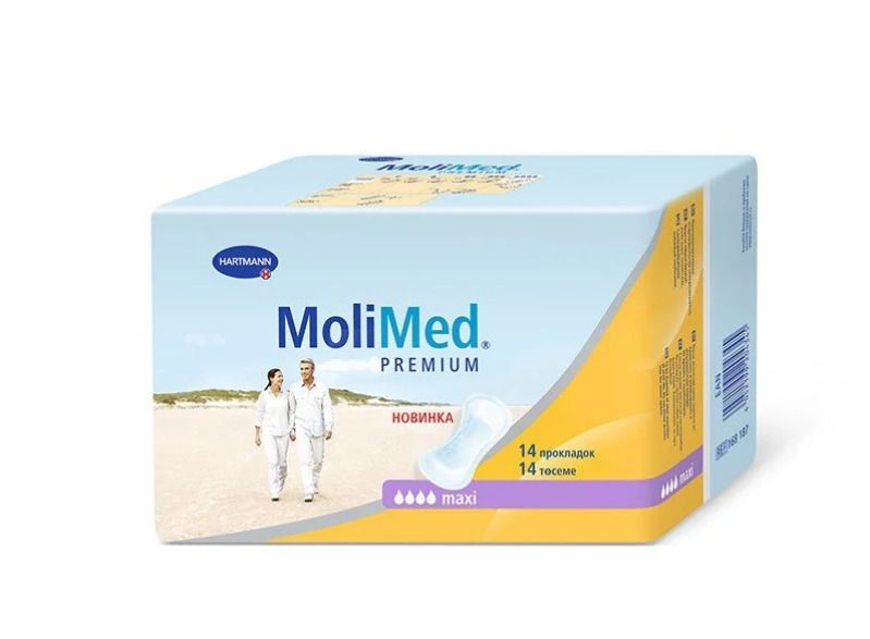фото упаковки Molimed Premium прокладки урологические для женщин Макси