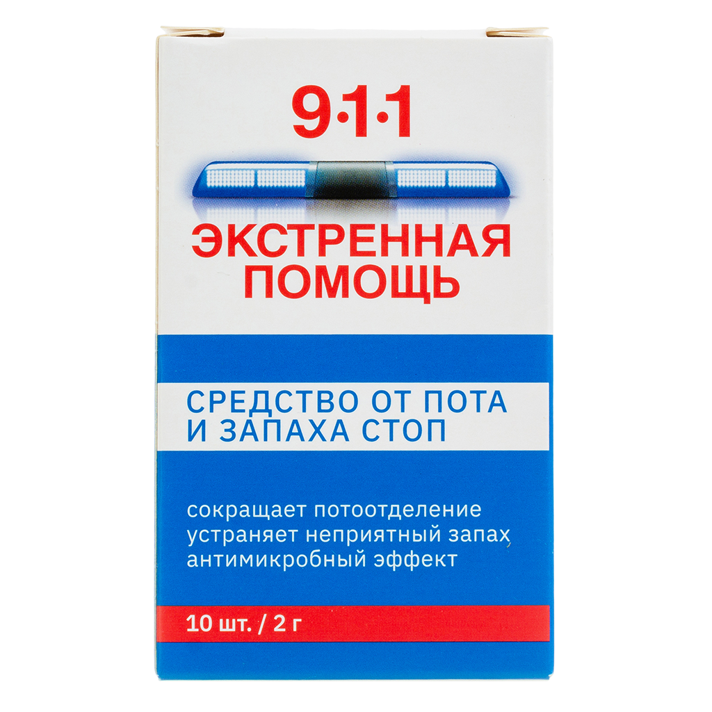 фото упаковки 911 Экстренная помощь Средство от пота и запаха стоп