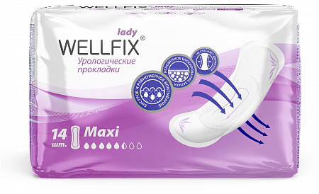 фото упаковки Wellfix Прокладки урологические Леди Макси