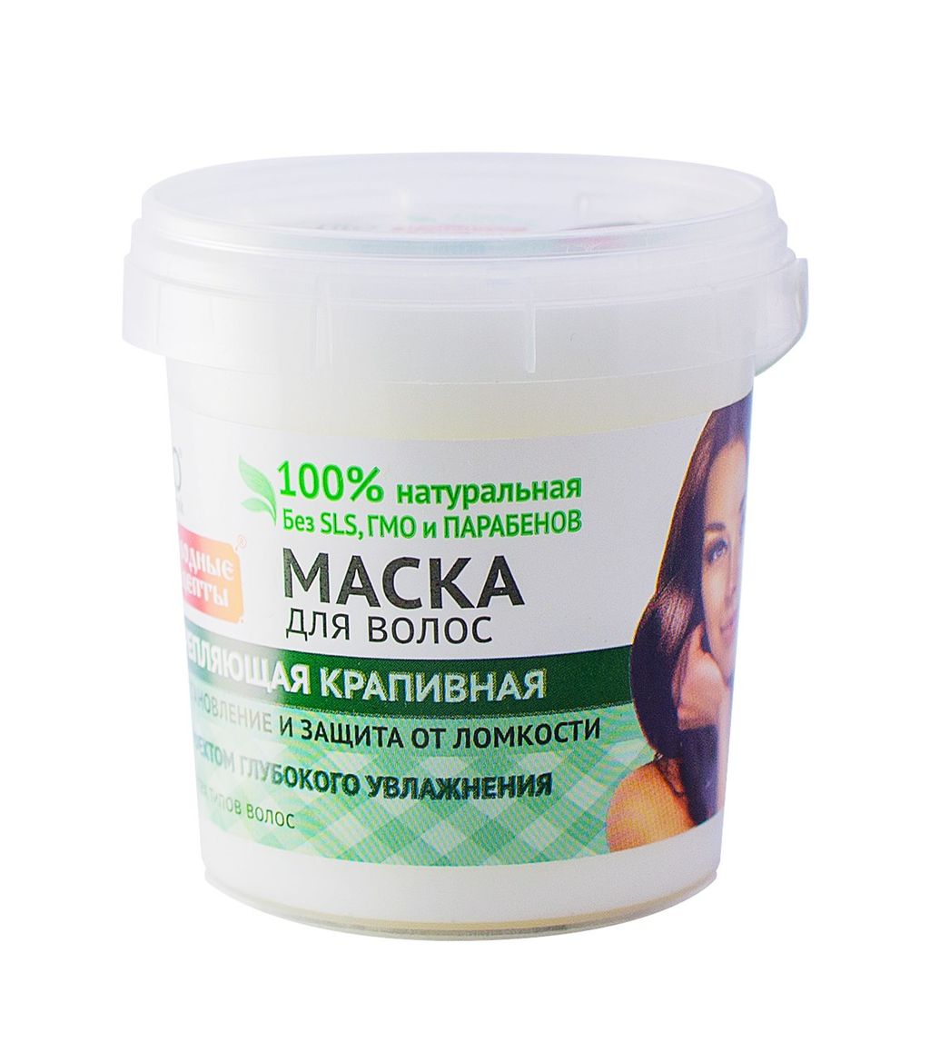 фото упаковки Народные рецепты Маска для волос Укрепляющая крапивная