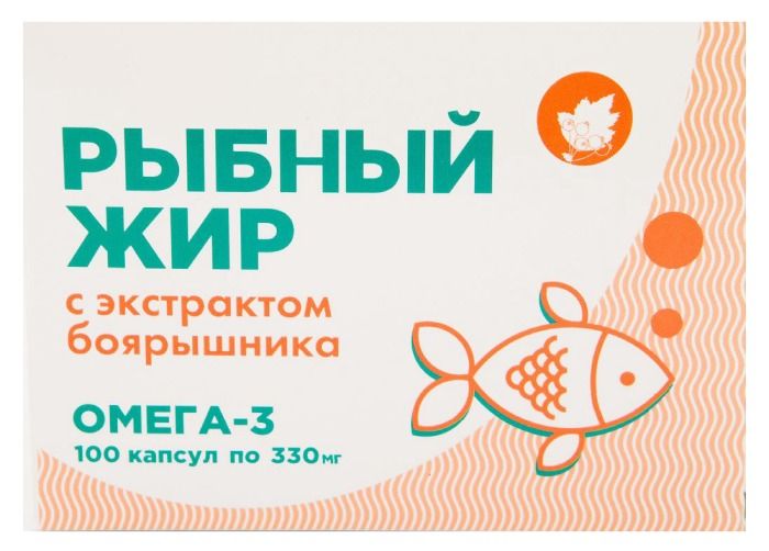 фото упаковки Рыбный жир с экстрактом боярышника