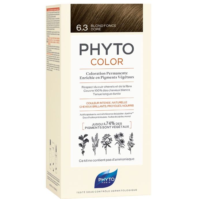 фото упаковки Phytosolba PhytoColor Краска 6.3 темный золотистый блонд