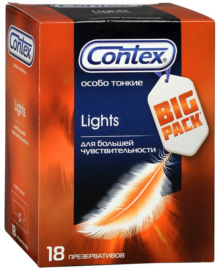 Презервативы Contex Lights, презерватив, особо тонкие, 18 шт. купить по  цене от 732 руб в Москве, заказать с доставкой в аптеку, инструкция по  применению, отзывы, аналоги, LRC Products