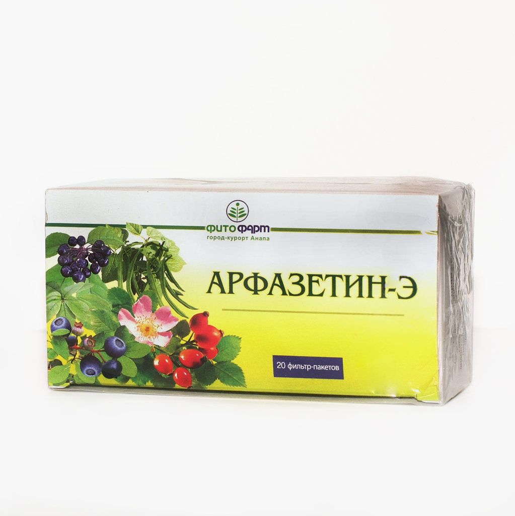 Арфазетин-Э, сырье растительное-порошок, 2.5 г, 20 шт.  по цене .