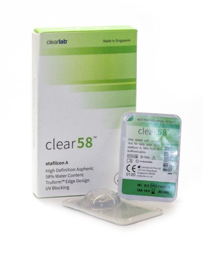 ClearLab Clear 58 Линзы контактные, BC=8,3 d=14,0, D(-4.25), 6 шт.