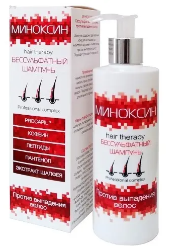 фото упаковки Миноксин Шампунь бессульфатный против выпадения волос