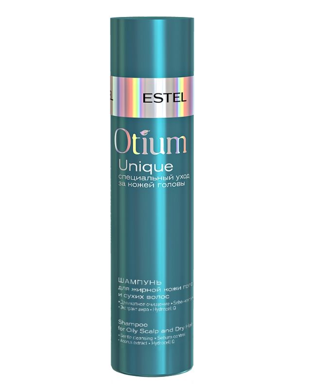 фото упаковки Estel Otium Unique Шампунь для жирной кожи головы и сухих волос