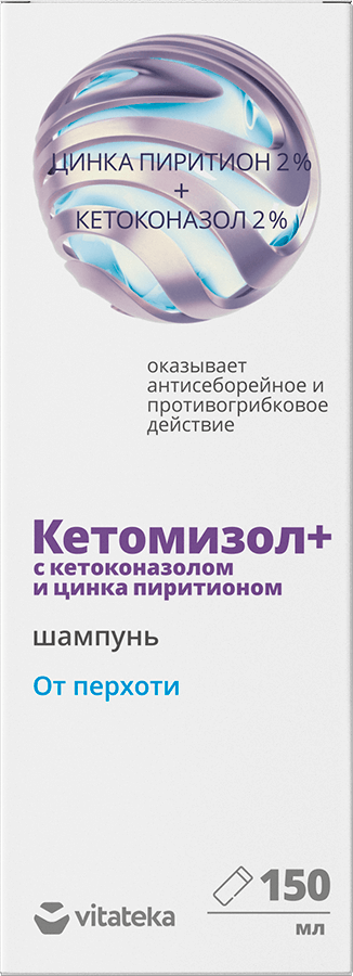 фото упаковки Витатека Кетомизол+ Шампунь от перхоти с цинком